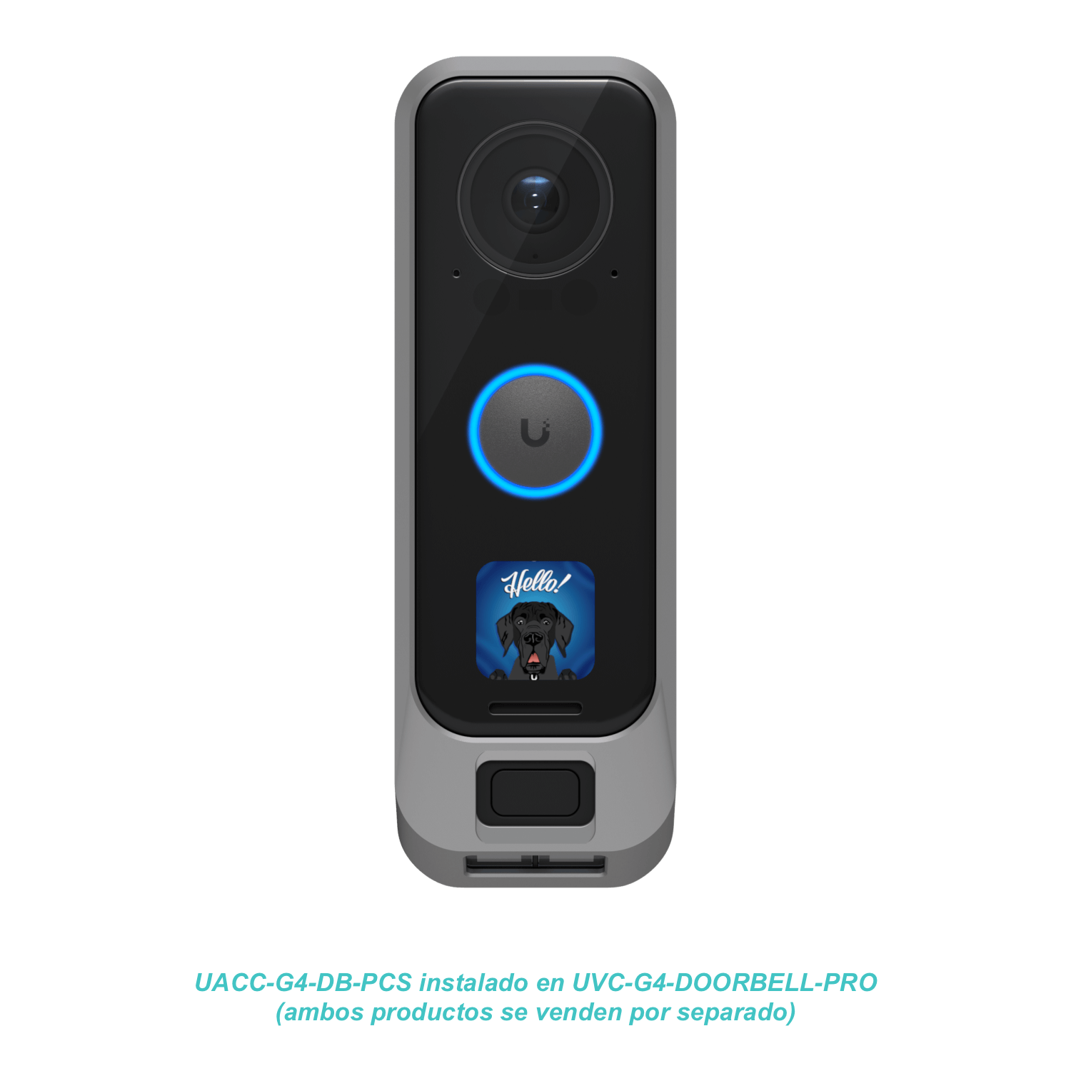 Carcasa plateada para G4 Doorbell Pro, policarbonato, Ubiquiti UACC-G4-DB-Pro-Cover 2