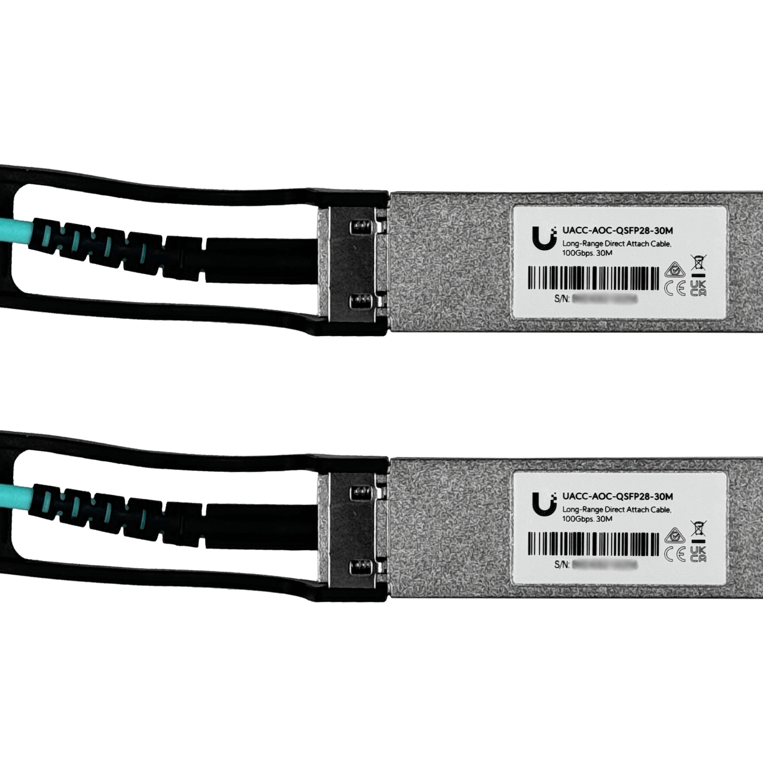 Cable AOC QSFP28 100Gbps Fibra MM 30m 3mm Direct Attach Ubiquiti UACC-AOC-QSFP28-30M  3