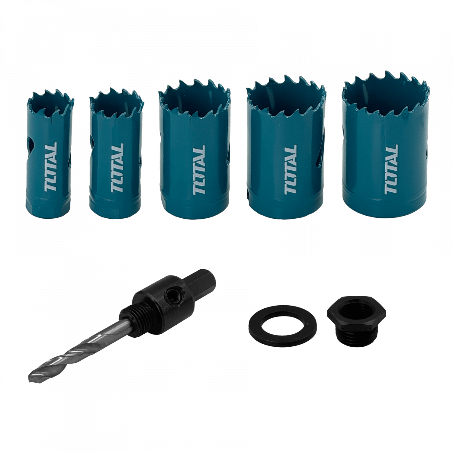 Set de Sierras de Copa TOTAL HSS M3 Bimetálicas 5 Piezas 19-35mm - Alta Precisión TACSH1071 2