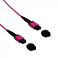 Cable Fibra Ubiquiti JF4MM05U MPO-MPO 12 fibras OM4 MM LSZH 0.5m Type-B jumper duplex - Miniatura 3
