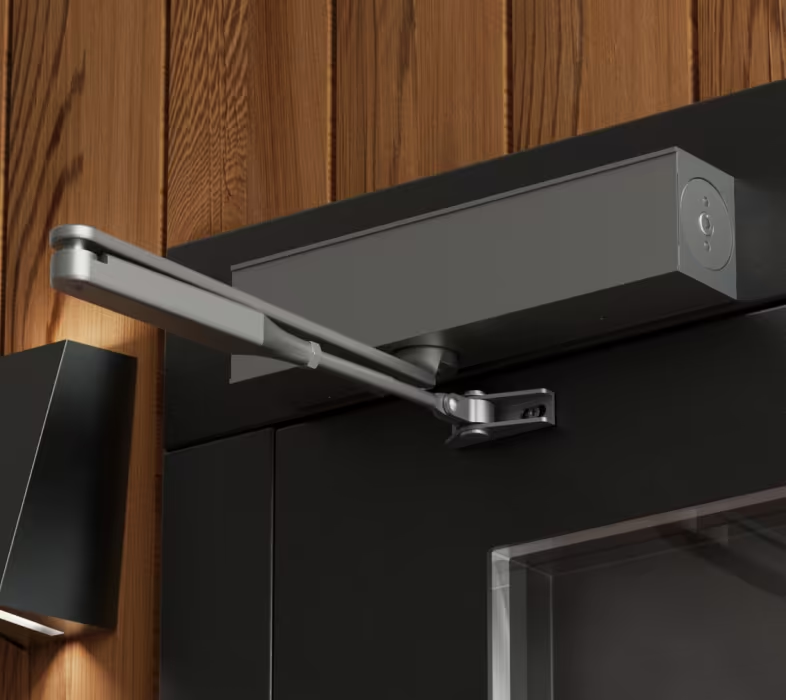 Brazo Hidraulico Cierre de Puerta Ubiquiti DOORCLOSER 40-80kg control suave seguridad 4