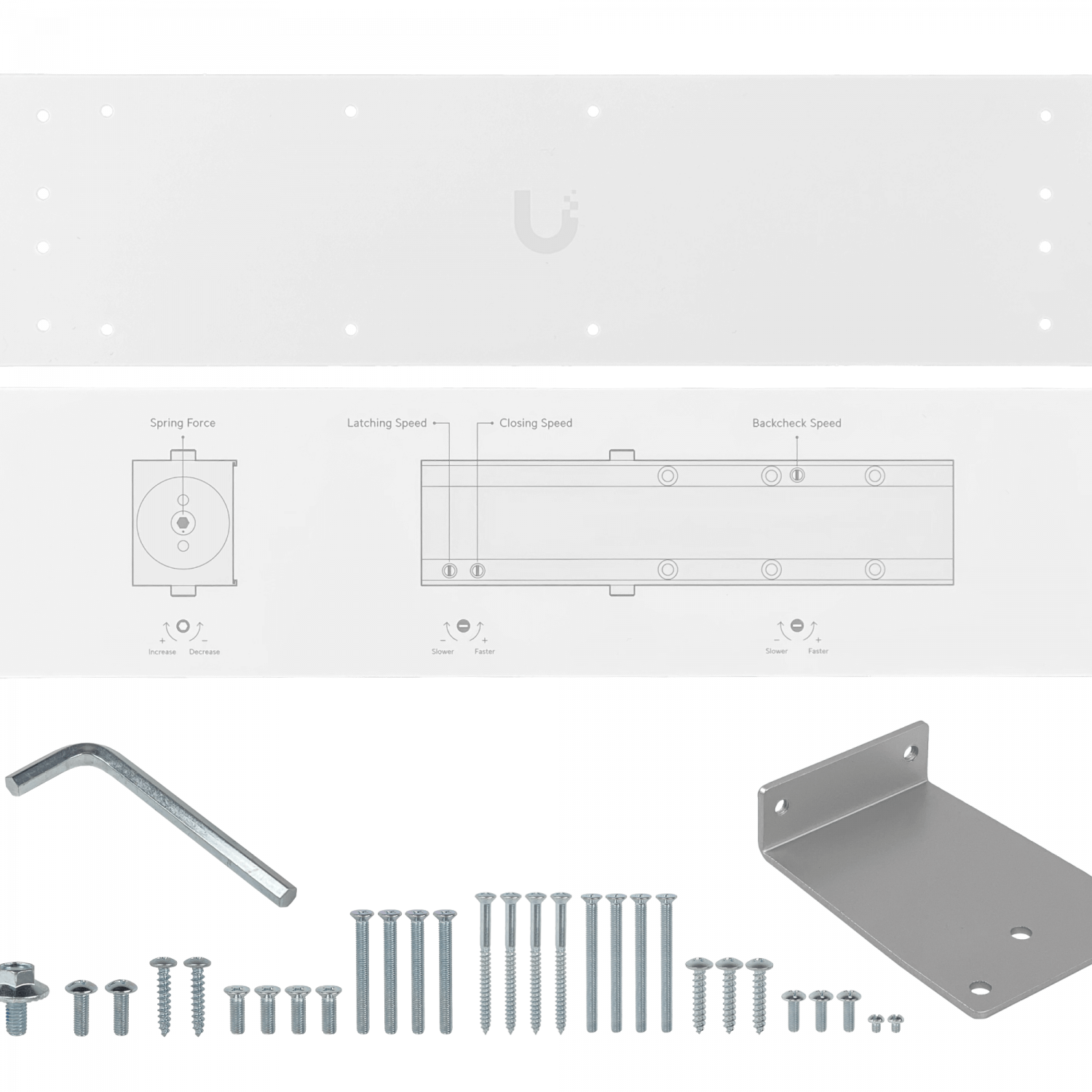 Brazo Hidraulico Cierre de Puerta Ubiquiti DOORCLOSER 40-80kg control suave seguridad 5