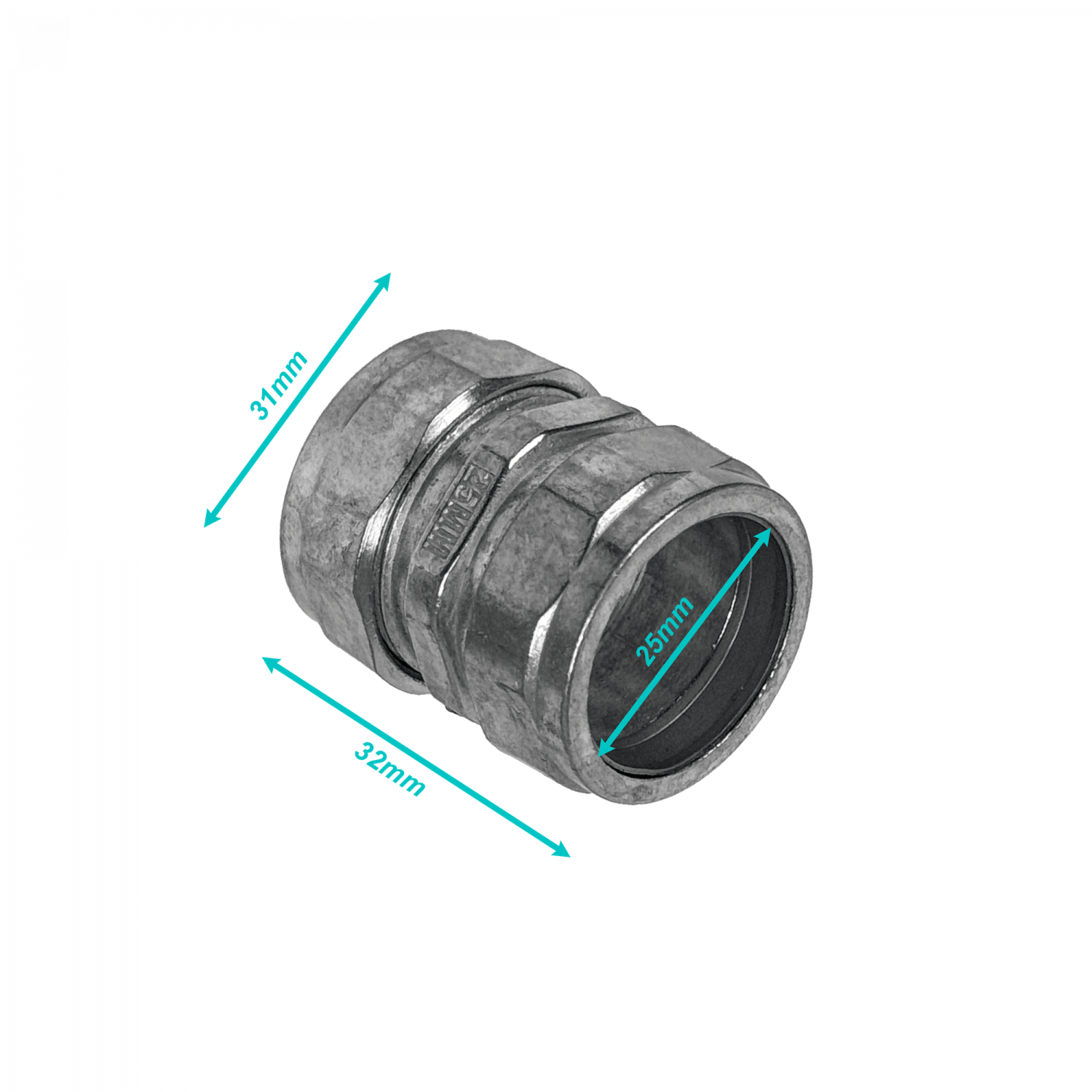 25mm Copla de Compresin Acero Galvanizado Para Conduit EMT 25mm 5