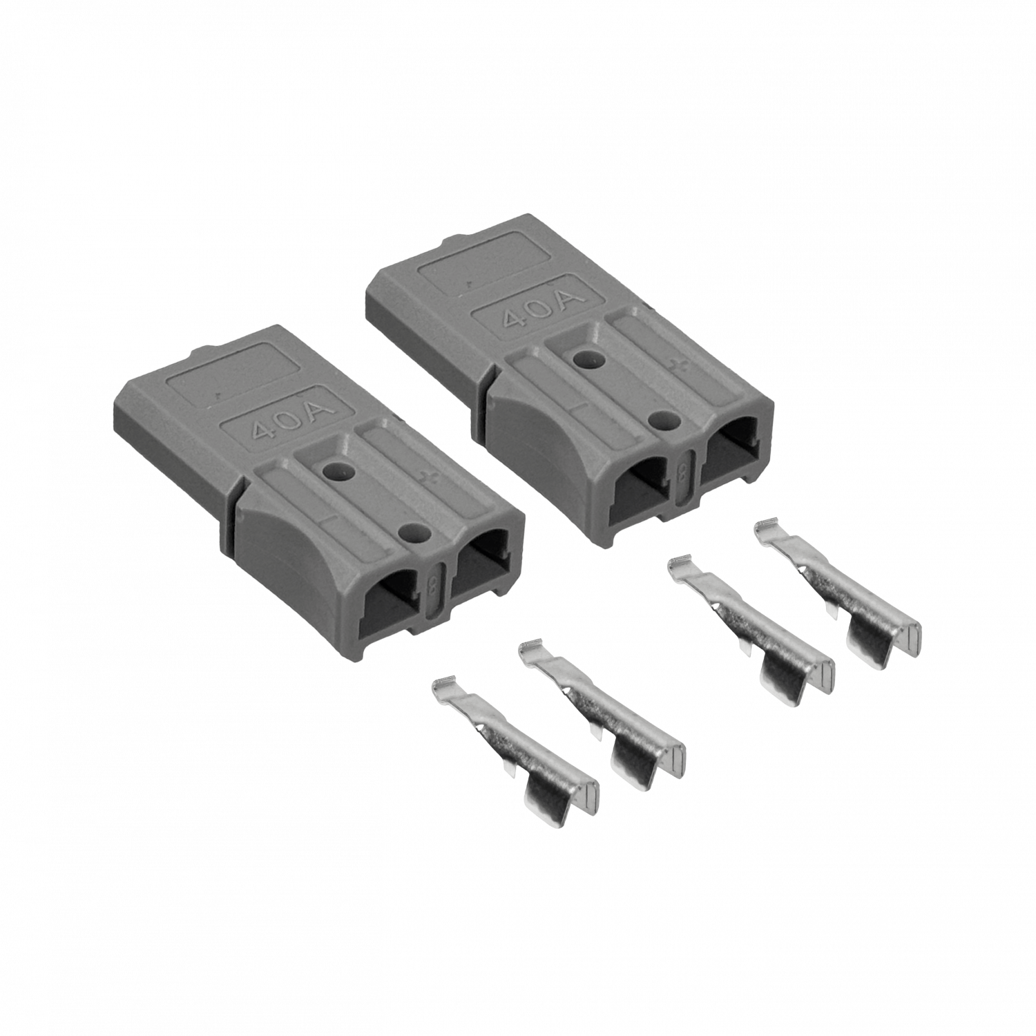 40A 5mm 2-un Gris Anderson SB40 Enchufe Terminal Conector Volante 2