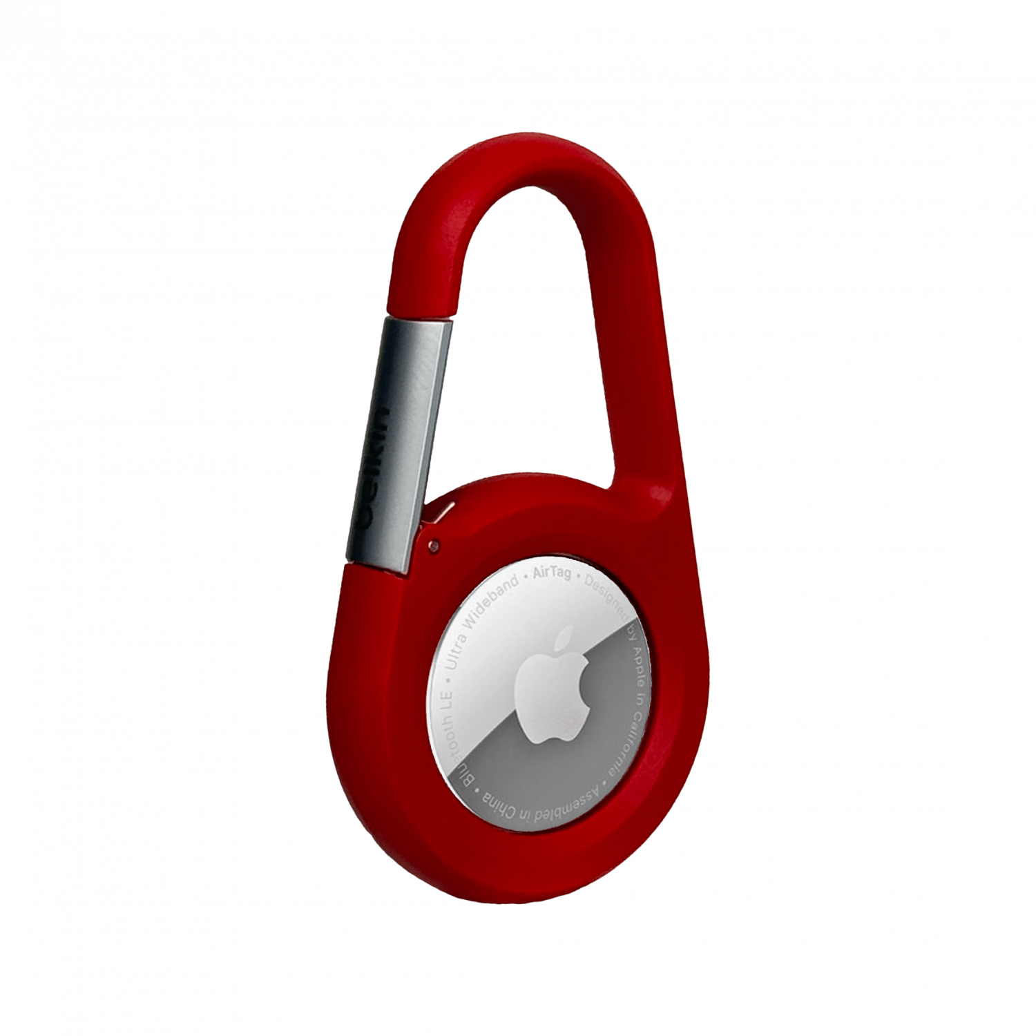 Porta AirTag Rojo c/Mosqueda Para Llavero/Bolso 3