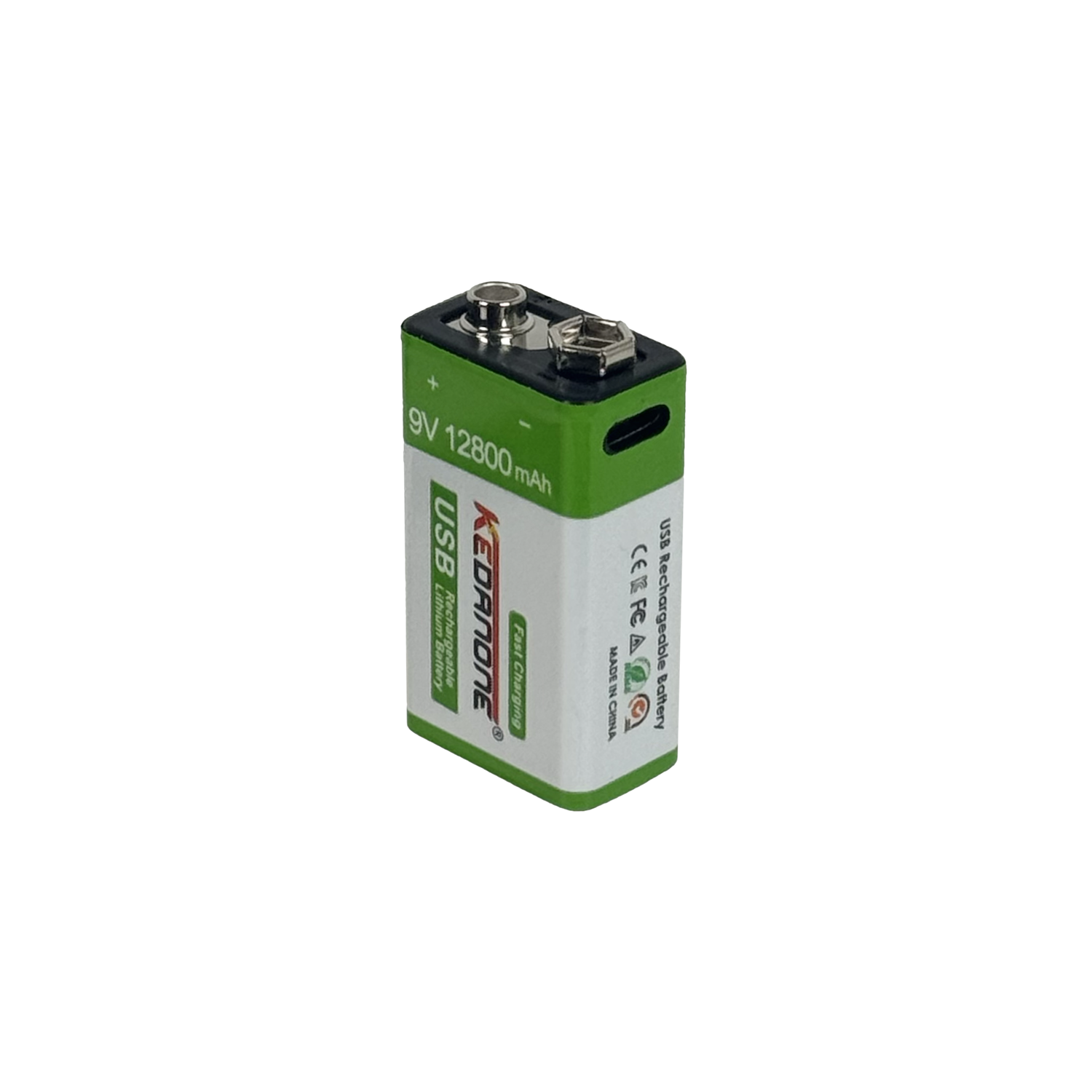 PHILCO 9V 12800mAH Recargable-USB-C Litio Pila/Bateria 4