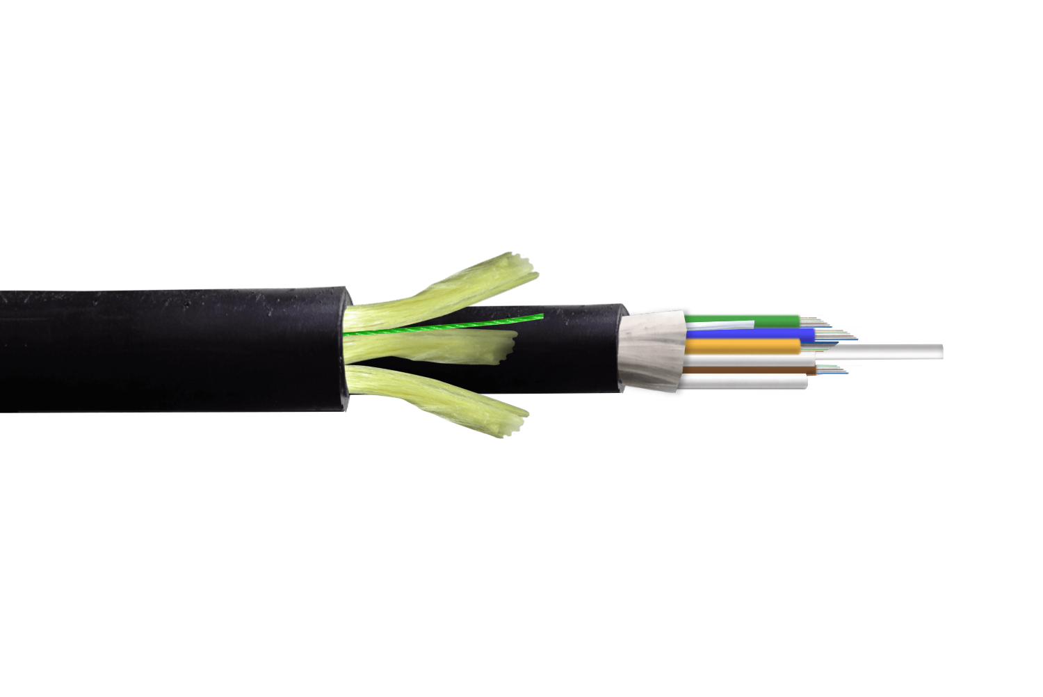 Cable de Fibra Óptica Monomodo 48 Fibras G652D ADSS 13mm Exterior PE - CFSS48 1