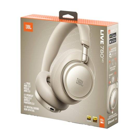 Audífonos Bluetooth JBL Live 780NC, Over-ear, Cancelacion de Ruido, 80 Hrs de autonomia, Champagne 5