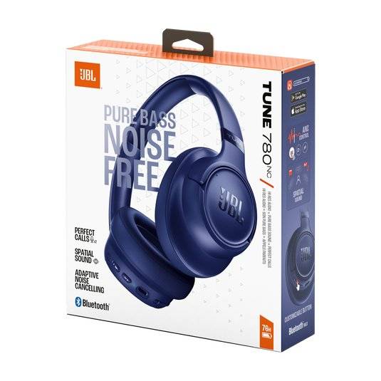 Audífonos Bluetooth JBL Tune 780NC, Cancelacion de ruido, Hasta 76 horas de reproduccion, Azul 5