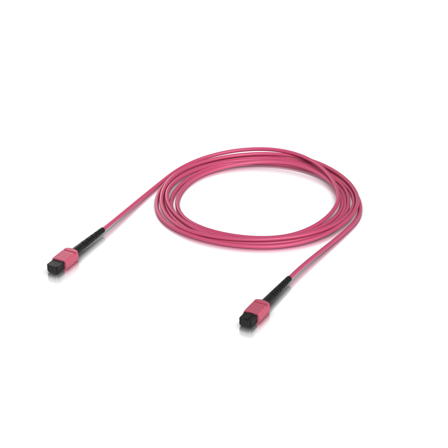Jumper Fibra LSZH MM  UI 3mt MPO-MPO 12-Fibras Type-B OM4 Multimodo  1