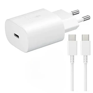 Cargador  mas cable Samsung  tipo C 25W carga rapida