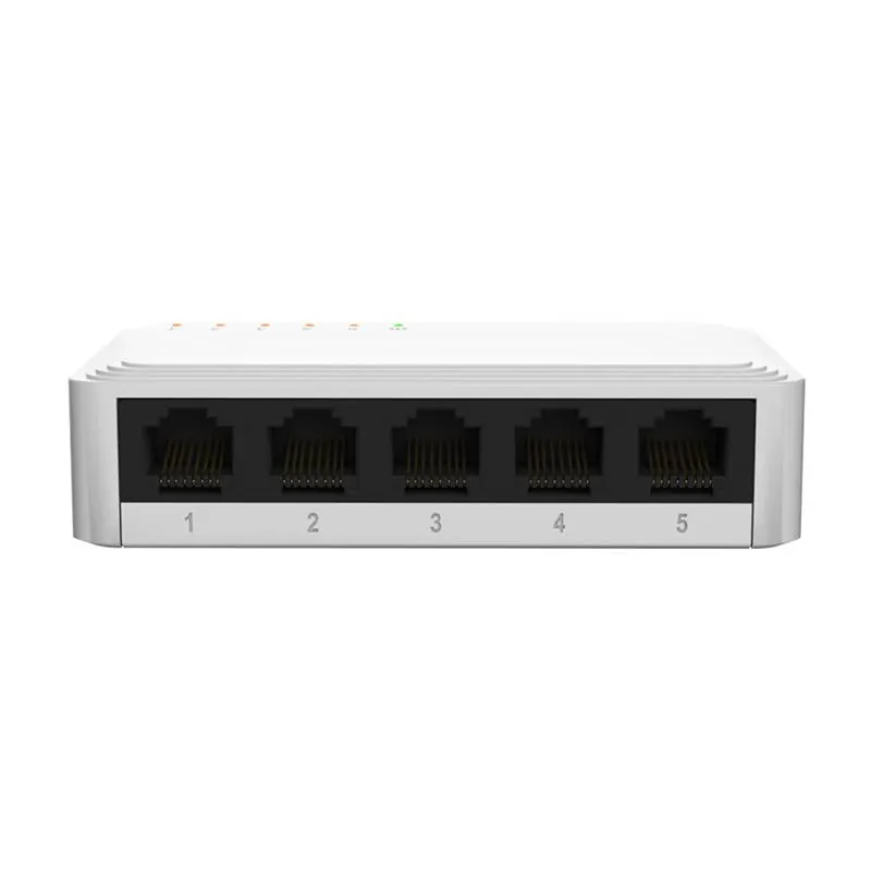 Swtich de escritorio Nexxt Essent Naxos501-G 5-port 1Gbps 110/220v 1