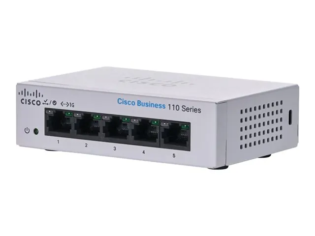 Switch Cisco de escritorio no administrable CBS110  5-port GE 1