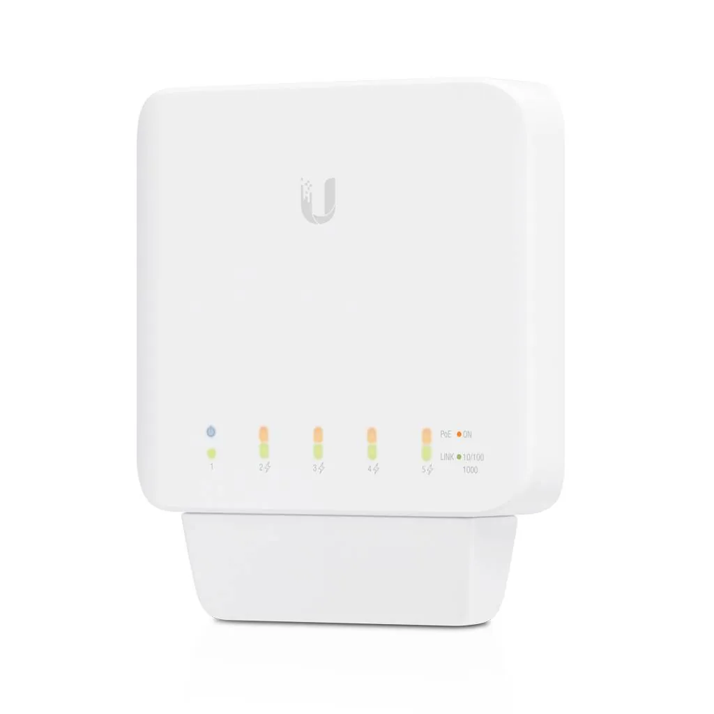 Switch Ubiquiti 5xGE con 1xPoE++ In y 4xPoE+ Out (46W) USW-FLEX - s/iny PoE 1