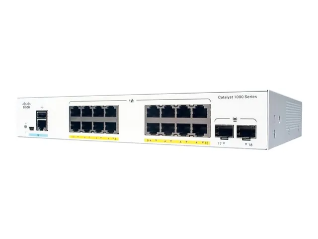 Switch Cisco Catalyst 1000 16-port GE PoE 2x1G SFP 1