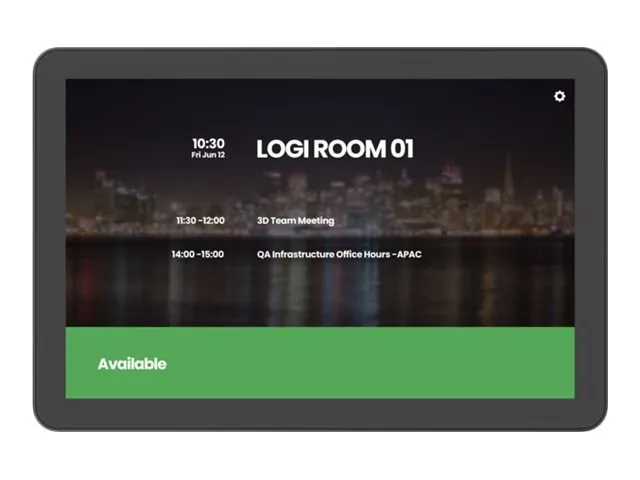 Tap Scheduler Graphite Panel For Meeting Rooms Logitech VC 1