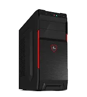 Gabinete Gamer Xtech XTQ-214, Con Fuente de Alimentación 600W PS, ATX, Color Negro y Rojo 1