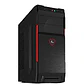 Gabinete Gamer Xtech XTQ-214, Con Fuente de Alimentación 600W PS, ATX, Color Negro y Rojo - Miniatura 1