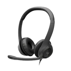 Audífonos con Micrófono H390 Logitech ClearChat Comfort , Alámbrico, USB, Negro