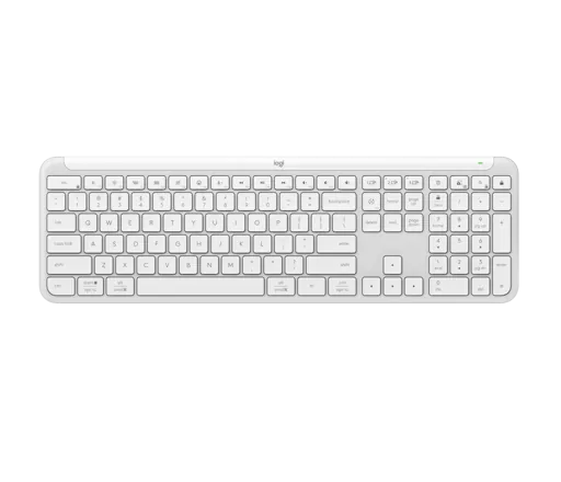 Teclado Inalámbrico Logitech Signature Slim Keyboard K950, Alterna hasta 3 Dispositivos, Blanco 1
