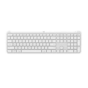 Teclado Inalámbrico Logitech Signature Slim Keyboard K950, Alterna hasta 3 Dispositivos, Blanco