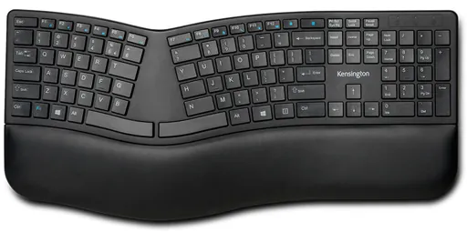 Teclado Inalámbrico Kensington Pro Fit Ergo, 2.4GHz, Teclas Silenciosas, Negro, Español 1
