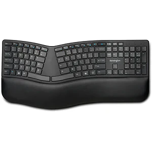 Teclado Inalámbrico Kensington Pro Fit Ergo, 2.4GHz, Teclas Silenciosas, Negro, Español