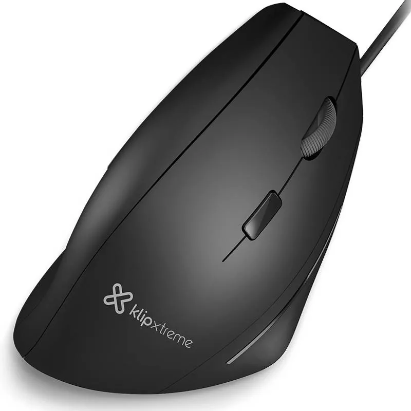 Mouse ergonómico Klip Xtreme Krest KMO-505, Diseño vertical, ultra ergonómico, 6 Botones 1