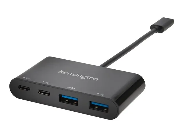 Adaptador hub Portable Kensington PocketHub, 2 x USB-B + 2 x USB-C, Negro 1