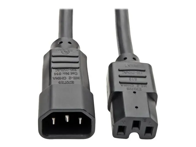 Cable C14 A C15 15A IEC-320 USO Pesado 61cm TRP 1