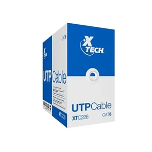 Caja cable UTP CAT6 305 metros 24AWG color gris CCA Xtech