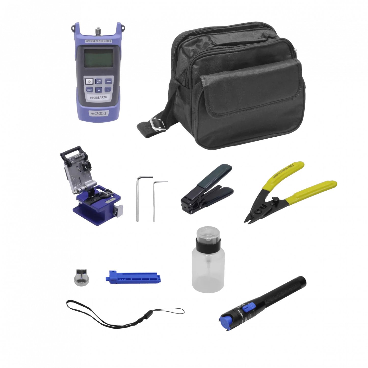 Kit Herramientas Medoptic Cortador Pela-Fibra Botella Power Meter Bolso 1
