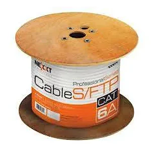 Cable 4 pares Enterprise CU  Cat6A S/FTP GRIS Cable 23AWG LSZH 305m
