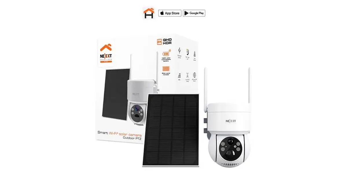 Cámara Solar Inteligente Wi-Fi PTZ Nexxt Solutions NHC-OP20S