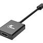 Adaptador USB Tipo-C macho a HDMI hembra, Calibre: 32 AWG, Res: 3840x2160, 10cm - Miniatura 1