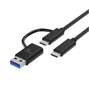 Cable Adaptador 2 en 1 USB-C a USB-C con Dongle USB-A XTC-532