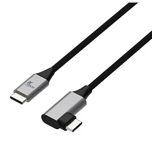 Cable USB-C 2.0 Macho a Macho con Conector en Forma de L Xtech XTC-531 - 3 Metros
