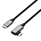 Cable USB-C 2.0 Macho a Macho con Conector en Forma de L Xtech XTC-531 - 3 Metros - Miniatura 1