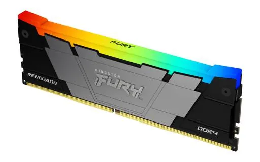 Memoria RAM DDR4 32GB 3600MT/s Kingston Fury Renegade, RGB, Color Negro con Gris 1