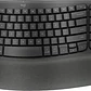Teclado Ergonómico Inalámbrico Logitech WAVE KEYS, reposamanos acolchado, Grafito - Miniatura 1