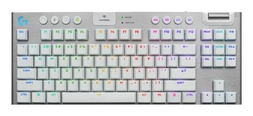 Teclado Mecánico Inalámbrico Gaming Logitech G915 X LIGHTSPEED TKL, Blanco Español Táctil 1