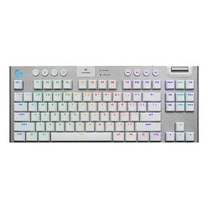 Teclado Mecánico Inalámbrico Gaming Logitech G915 X LIGHTSPEED TKL, Blanco Español Táctil