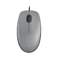 Mouse Logitech M110 SILENT, Tamaño Normal, Confortable, Wired, Click Silencioso, Silver - Miniatura 1