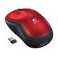 Mouse Logitech Inalambrico M185 Rojo, Wireless - Miniatura 1