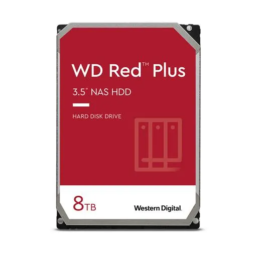 Disco Duro para NAS WD Red Plus 8TB, 5640 RPM, Caché de 256 MB, 3.5