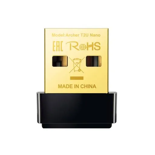 Adaptador de red Wi-Fi TP-Link Archer T2U Nano, AC600, 600 Mbps 1