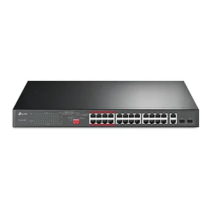 Switch PoE+ no Gestionable Gigabit de 24x10/100 Mbps + 2xGigabit TP-link TL-SL1226P