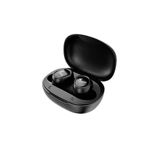 Audífonos True Wireless Xtech XTH-701, Bluetooth 5.1, Carga USB-C, Negro