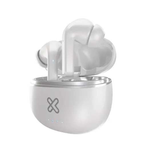 Audífonos Inalámbricos Klip Xtreme EdgebudsPro, Batería 26 Horas, IPX3, Bluetooth 5.3, Blanco 1