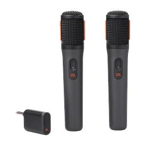 Kit de Micrófonos Inalámbricos JBL PartyBox, 2 Unidades, 2.4GHz, Negro